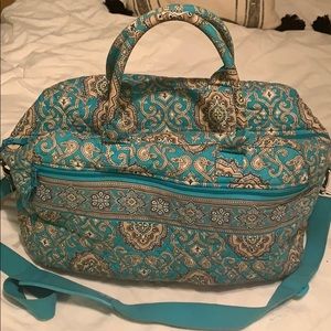 Vera Bradley Quilted Weekender in Totally Turq